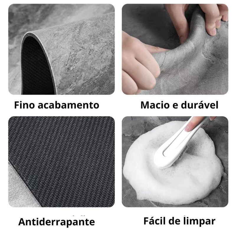 Tapete de Pedra Super Absorvente